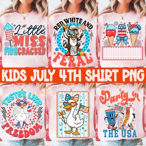 4th of july png Bundle, Kids 4th of July png Bundle, Retro Patriotic png, 4th July Png Girl Toddler, Fourth Of July png, American boys png image 2