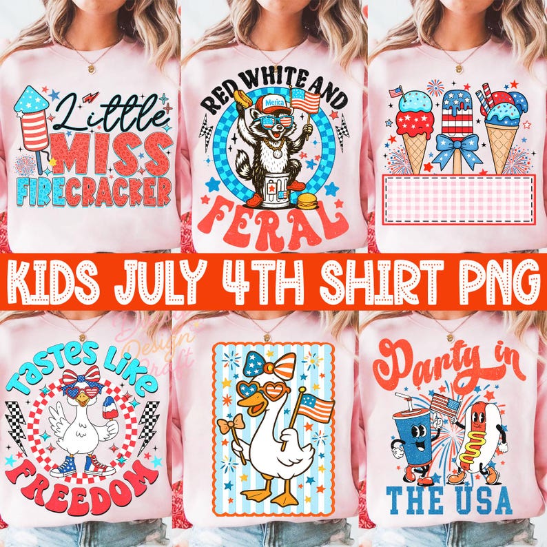4th of july png Bundle, Kids 4th of July png Bundle, Retro Patriotic png, 4th July Png Girl Toddler, Fourth Of July png, American boys png image 2