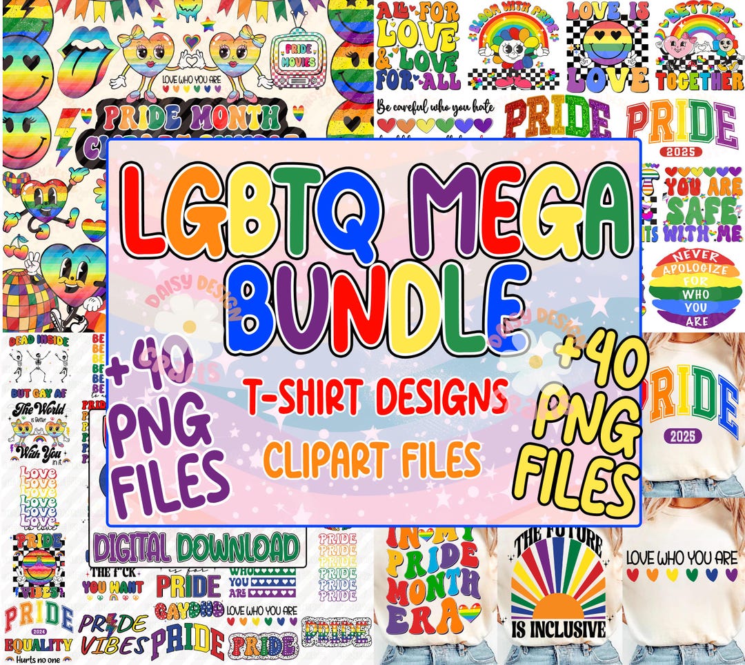 Pride Mega Bundle Png, LGBTQ Sublimation Design, Gay Pride Png, Lgbtq ...