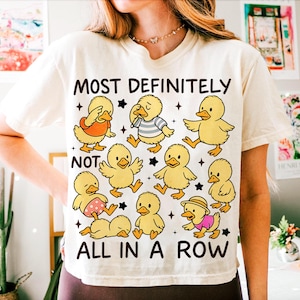 Funny Ducks Not in a Row Sarcastic Png, Snarky Funny Mental Health Shirt Design, Cute Duck Png, Funny Animal Sublimation, Trendy Sarcasm Png