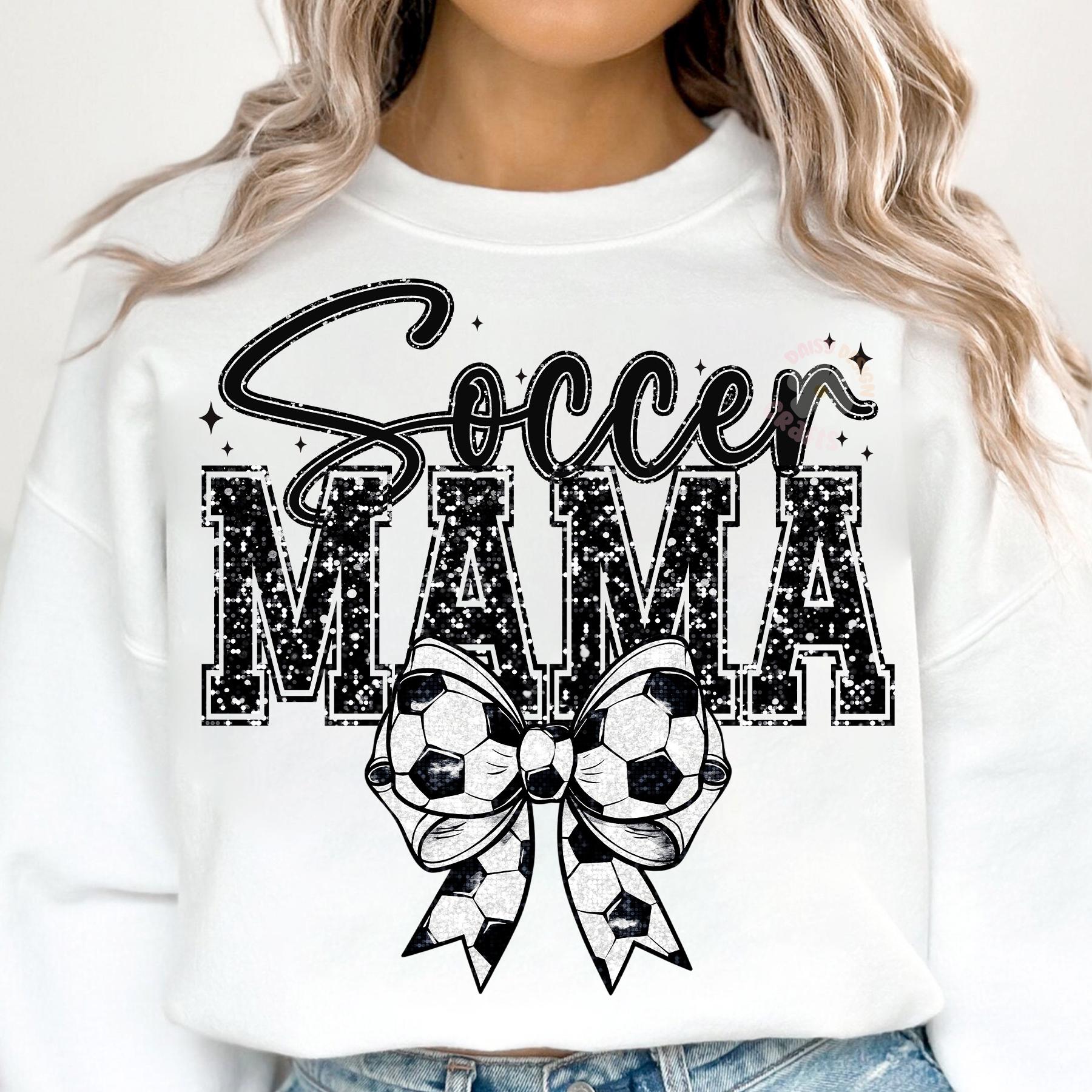 Soccer Mama Coquette PNG, Game Day Soccer Bow PNG, Retro Mama Png ...