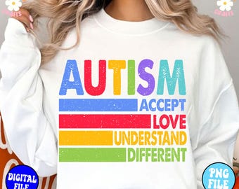 Citações de motivação para autismo Png, Camisa de autismo png, Conscientização sobre autismo Png, Nós vestimos azul Png, Autismo Png, Design de sublimação de conscientização sobre autismo
