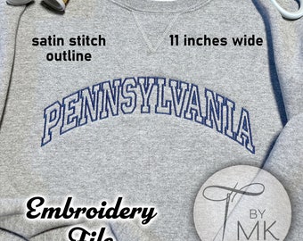 Embroidery Pattern - Pennsylvania