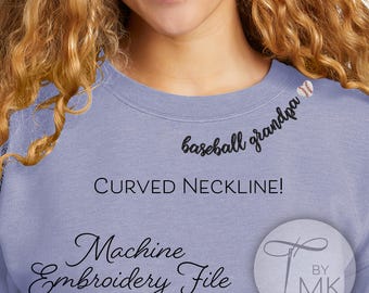 Wzór do haftu Serce Baseball Dziadek