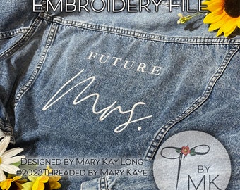 Wzór do haftu - Przyszła Pani - Rozmiar tyłu kurtki