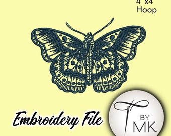 Wzór do haftu - tatuaż motyla