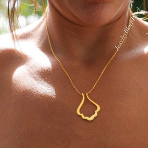 Dainty Ring Holder Necklace, Sterling Silver Wedding Ring Keeper Pendant, Seashell Ring Holder Pendant, Gift For Nurse, Gold Ring Holder