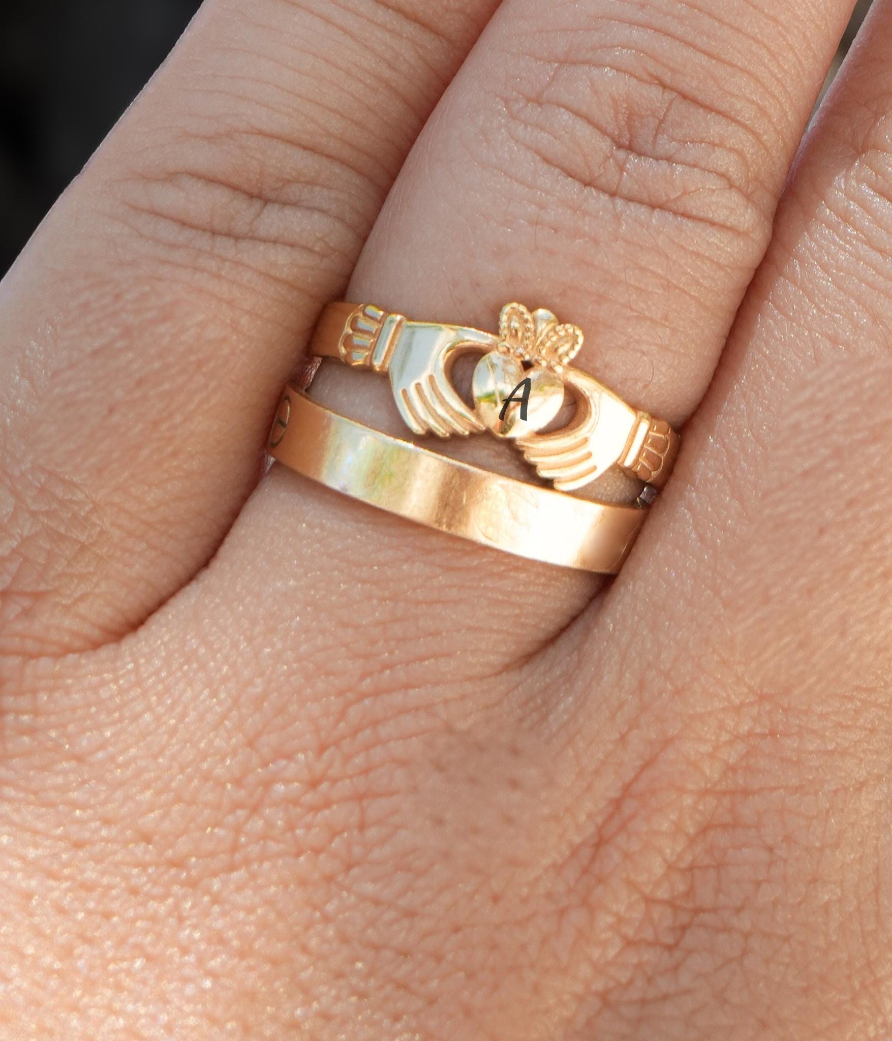 Bijou Claddagh Bague Bague Irlandaise Bague De Claddagh Femme Bague  Toulhoat Claddagh, image size:1755x2048