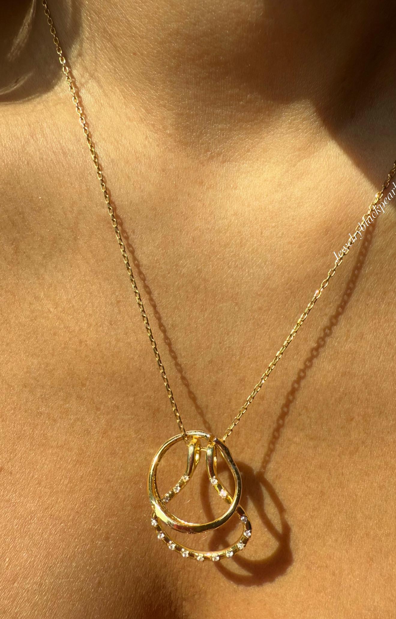 Wedding Ring Holder Necklace, 14k Gold Diamond Horseshoe Engagement Wedding Ring Holder Necklace, 14k Gold Diamond Horseshoe Engagement