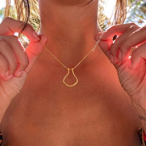 Naszyjnik ze srebra próby 925 z uchwytem na pierścionek, naszyjnik z podkową ze złota 14k, wisiorek do pierścionka zaręczynowego, wisiorek do obrączki ślubnej, prezent dla lekarza