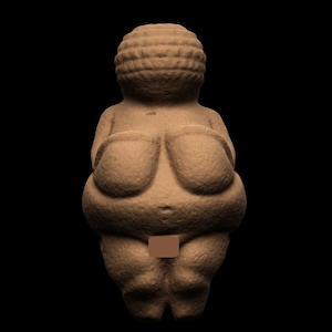 Venus of Willendorf 11 cm – Unpainted 12K Resin Replica of Prehistoric Figurine for Collectors and Educational Decor
