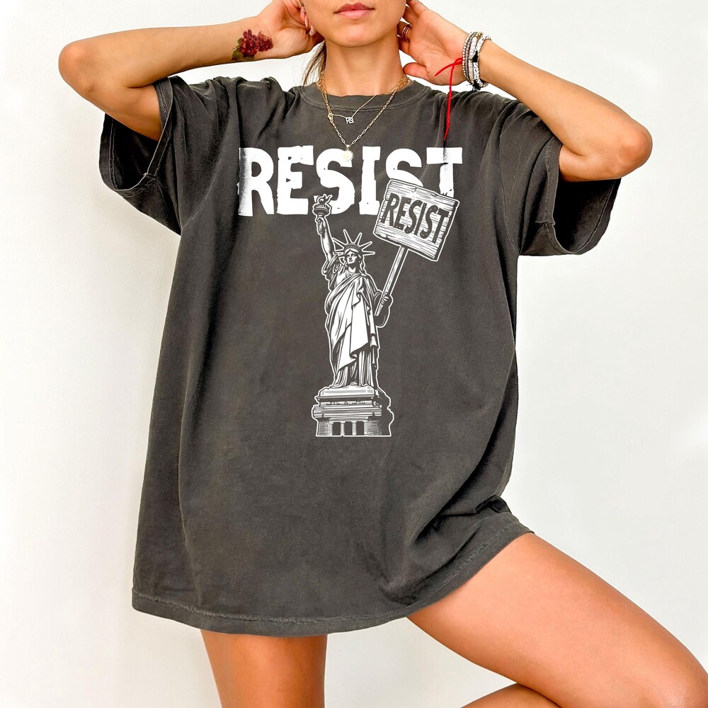 Onlyclothing Fashion Resist Shirt, Resistance Shirt, Fdt Shirt, Anti Trump Shirt, Democrat Shirt, Anti Maga Shirt, Leftish Shirt, Political Shirt, Social Justice