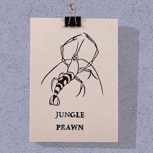 Jeux de mots sur l'océan (calendrier perpétuel de cartes postales, impression lino)