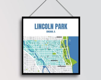 Mapa okolic Lincoln Park