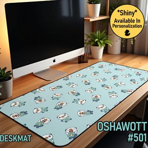 Oshawott Desk Mat: Hand-Drawn TCG Playmat - Gamer Gift