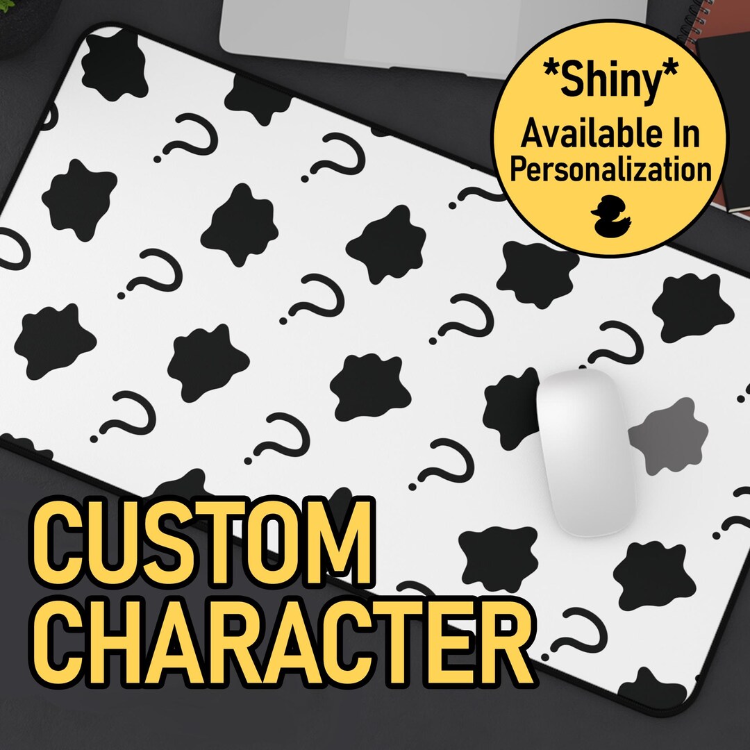 Custom Character Desk Mat: Hand-drawn Gamer Mousepad - Etsy