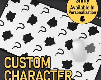 Alfombrilla de escritorio con diseño personalizado: Alfombrilla de ratón para gamers dibujada a mano