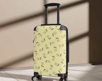 Maleta con estampado de trapos: Maleta de viaje resistente de policarbonato con carcasa rígida.