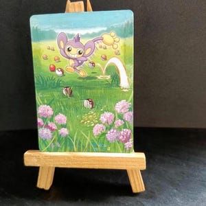 Carta Pokemon dipinta a mano Aipom