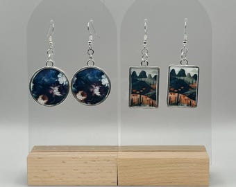 Custom Resin Earrings – Personalized Jewelry with Your Photo or Design