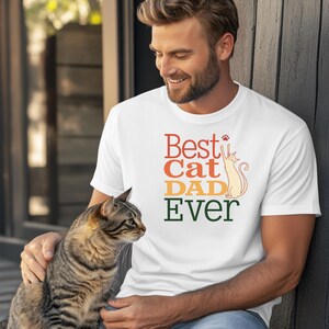 Best Cat Dad Ever T-Shirt – Premium Heavyweight Cotton Tee