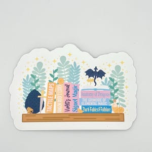 Vierter Flügel Bücherregal Aufkleber