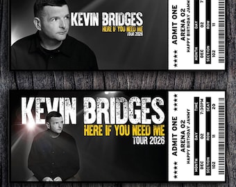 Kundenspezifisches wevin Bridges Ticket hier, wenn Sie mich-Tour brauchen | Personalisierte Live Stand Up Comedy Geschenk offenbaren | Souvenir Andenken | Digitales Ticket
