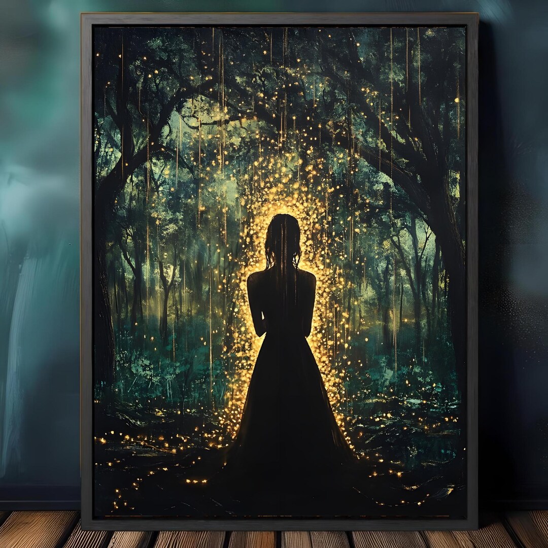 Firefly Enchanted Forest Wall Art Print | Dark Academia Decor ...