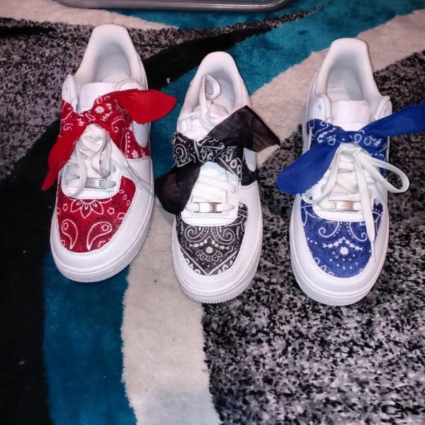 air force ones red bandana