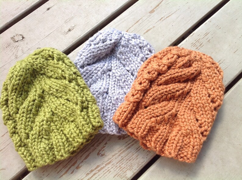 Chunky Knit Hat Knitting Pattern Cable Knit Hat Knitting - Etsy