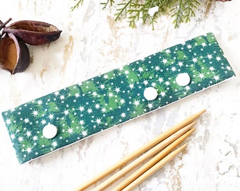 Christmas DPN Holder, Double Pointed Needle Holder, Knitting Needle Organizer