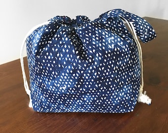 round drawstring bolsa pattern