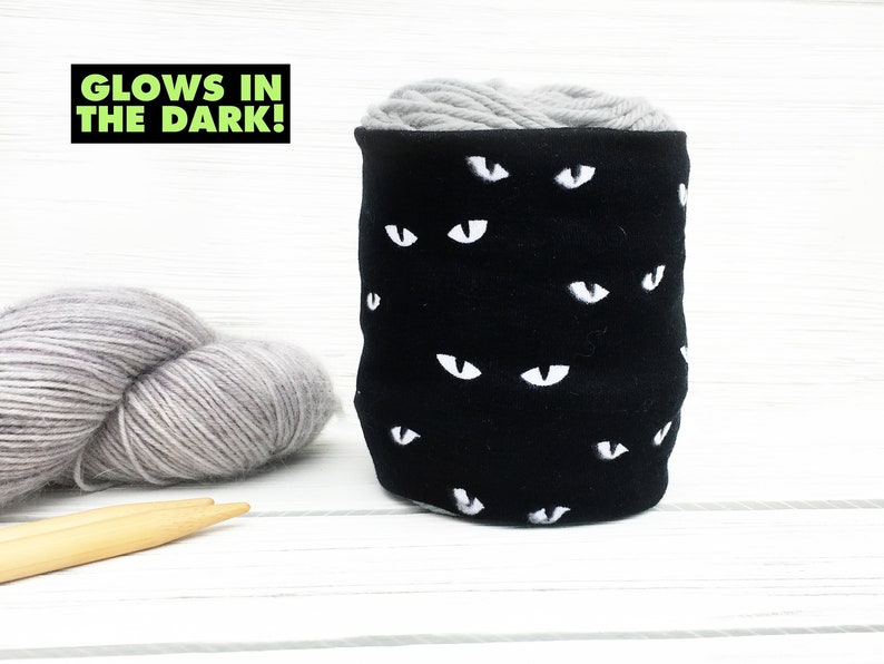 Halloween Cat Eyes Yarn Bowl Glow in the Dark Skein Coat ...