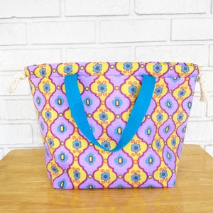 Large Knitting Bag, Drawstring Bag, Knitting Project Bag Drawstring, Best Friend Gifts, Sister Gift, 30th Birthday Gift