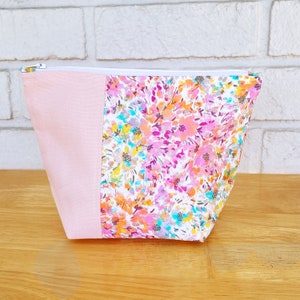 Knitting Project Bag, Zipper Pouch, Canvas, Yarn Bag, Best Friend Gift, Step-Mom Gift