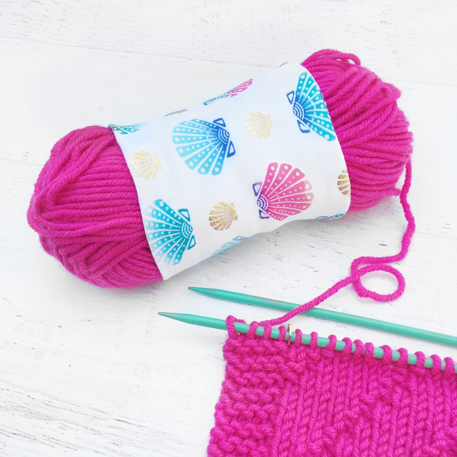 Seashell Skein Coat Beachy Yarn Cozy Metallic Yarn Cozy Etsy