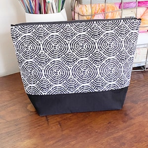 Bolsa para projeto com zíper, bolsa para projeto de tricô, bolsa para projeto de crochê, bolsa para projeto de tricô, bolsa com zíper, presente de tricô