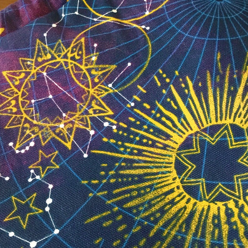 Purple Project Bag Large Knitting Project Bag Space Bag Etsy