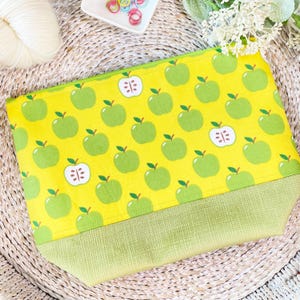 Bolsa para Projetos com Zíper, Bolsa para Projetos de Tricô, Bolsa para Projetos de Crochê, Bolsa Xadrez com Zíper, Presente para Tricô,