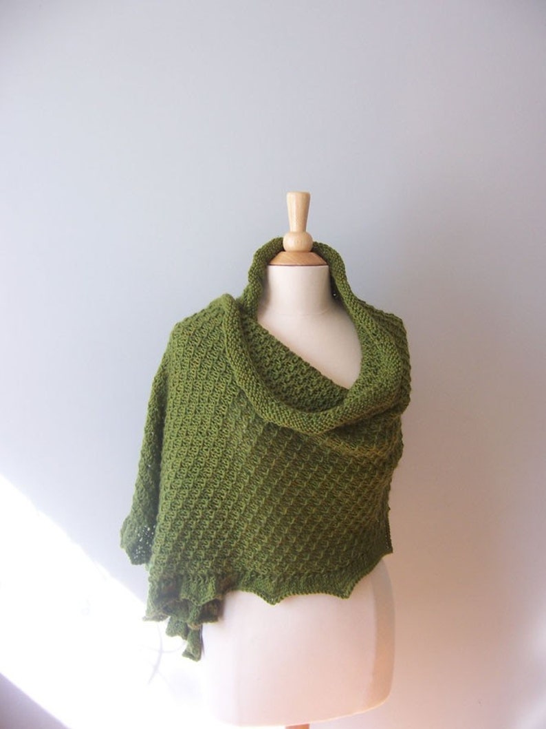 Knit Dublin Wrap Pattern Instant PDF Download Etsy UK
