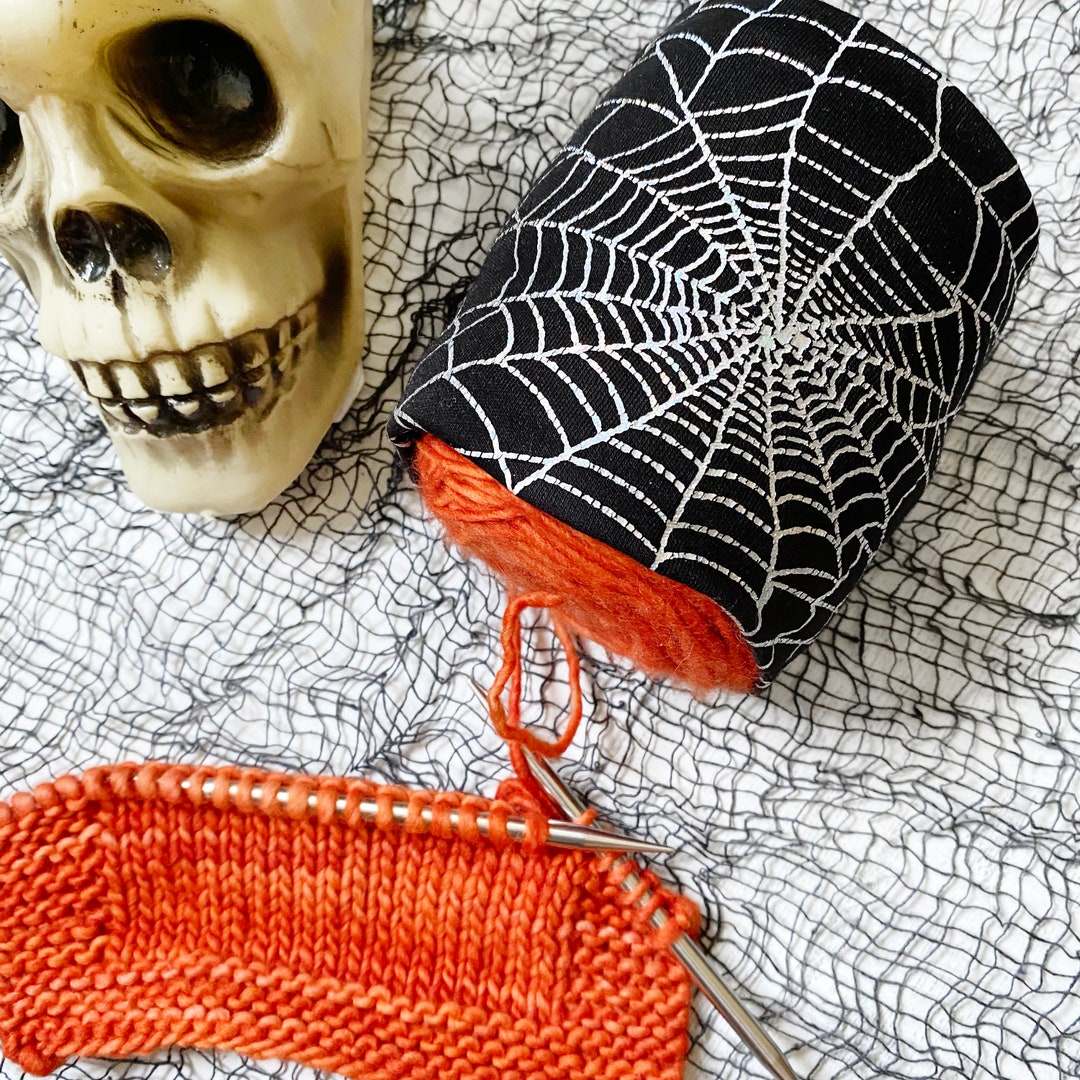 Halloween Holographic Yarn Cozy Halloween Themed Yarn Bowl Etsy