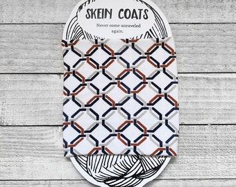 Fall Yarn Cozy- Modern Yarn Holder- Yarn Skein Coat- Yarn Sleeve - Yarn Bowl- Knitting Accessory- Gift for Crochet- Fiber Swap Idea