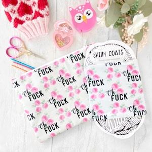 Notions Pouch, Zipper Pouch, Knitting Organizer, , Best Friend Gifts