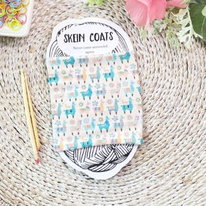 Llama Skein Coat, Crochet Yarn Cozy, Crochet Tools, Knitting Accessory, Crochet Accessories, Yarn Holder, Friend Gift, Crocheter Gifts