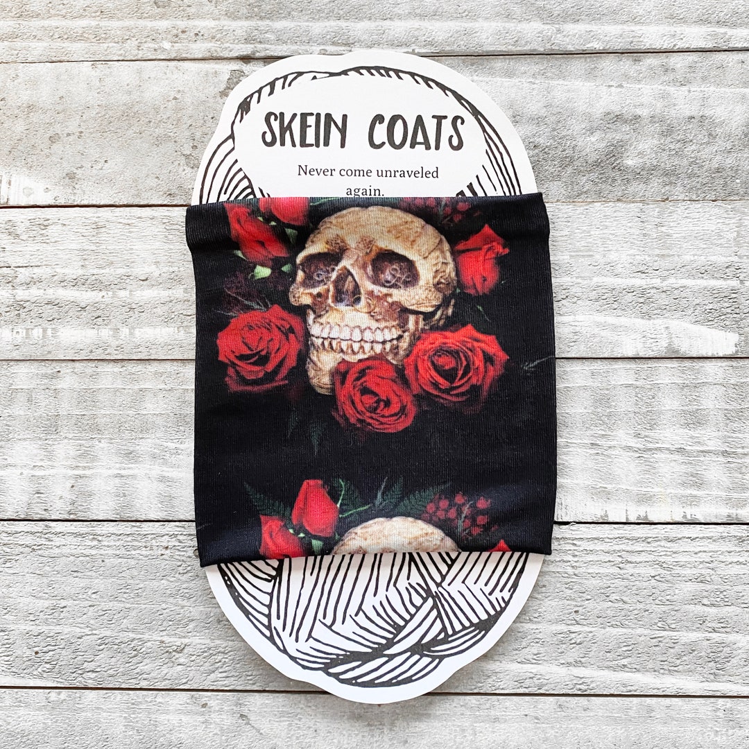 Halloween Skull Yarn Cozy Skull Yarn Bowl Rock N Roll Skein Coat