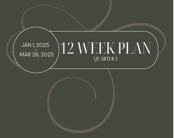 A5 Inserts : 12 Week Fitness Plan Printable, 12 Week Tracker, 12 Week ...