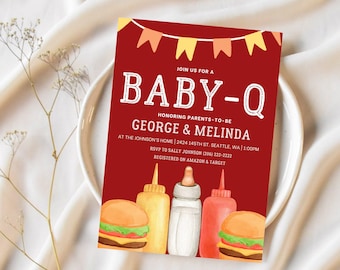 Uitnodiging babyshower BBQ
