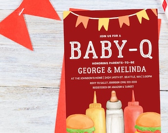 Uitnodiging babyshower BBQ