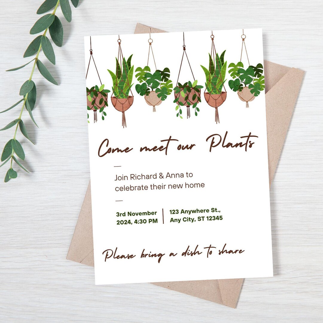 Editable Funny Housewarming Invitation for House Warming Party Cute ...