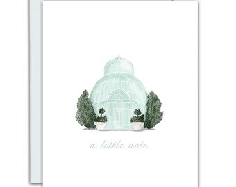 Watercolor Brooklyn Botanic Blank Notecard